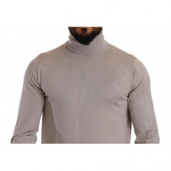 Maglione pullover dolcevita in cashmere grigio - IT50 - L