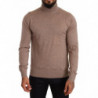 Maglione pullover dolcevita in cashmere marrone - IT50 - L