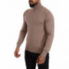 Maglione pullover dolcevita in cashmere marrone - IT50 - L