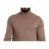 Maglione pullover dolcevita in cashmere marrone - IT50 - L