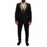 Abito slim fit smoking fantasia oro nero - IT46 - S