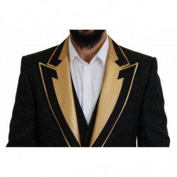 Abito slim fit smoking fantasia oro nero - IT46 - S