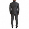 Abito slim fit MARTINI in seta bianco nero - IT44 - XS