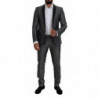 Abito slim fit MARTINI in seta bianco nero - IT44 - XS