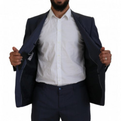 Abito slim fit 3 pezzi MARTINI in lana blu - IT54 - XL