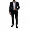 Abito Slim Fit MARTINI Seta Lana Blu Fantasia - IT48 - M