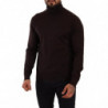 Maglione pullover dolcevita in cashmere marrone - IT46 - S