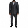 Abito grigio SICILIA slim fit 3 pezzi - IT52 - L