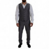 Abito grigio SICILIA slim fit 3 pezzi - IT52 - L