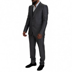 Abito grigio SICILIA slim fit 3 pezzi - IT52 - L