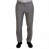 Abito slim fit 3 pezzi in lana seta argento - IT54 - XL