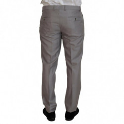 Abito slim fit 3 pezzi in lana seta argento - IT54 - XL