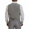 Abito slim fit 3 pezzi in lana seta argento - IT52 - L