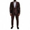 Abito slim fit bordeaux argento ORO - IT50 - L