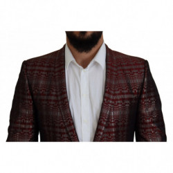 Abito slim fit bordeaux argento ORO - IT50 - L