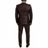 Abito slim fit bordeaux argento ORO - IT50 - L