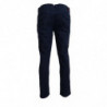 Pantaloni eleganti casual da uomo dal taglio dritto cotone blu - W38