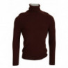 Maglione pullover dolcevita in lana bordeaux - IT48 - M