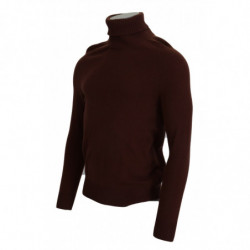 Maglione pullover dolcevita in lana bordeaux - IT48 - M
