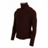 Maglione pullover dolcevita in lana bordeaux - IT48 - M