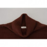 Maglione pullover dolcevita in lana bordeaux - IT48 - M