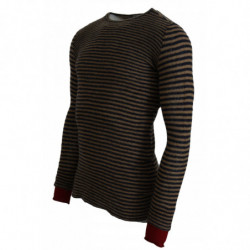 Maglione pullover girocollo in lana a righe multicolori - IT46 - S