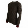 Maglione pullover girocollo in lana a righe multicolori - IT46 - S
