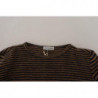 Maglione pullover girocollo in lana a righe multicolori - IT46 - S