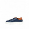 Sneakers in Pelle Blu con Logo Oro - EU45/US12