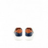 Sneakers in Pelle Blu con Logo Oro - EU45/US12