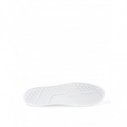 Sneakers in Pelle Bianca con Logo Argento - EU42.5/US8.5
