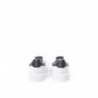 Sneakers in Pelle Bianca con Logo Argento - EU42.5/US8.5