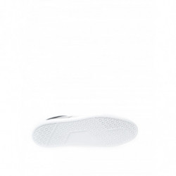Sneakers in Pelle Nera con Logo Argento - EU44/US11