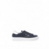 Sneakers in Pelle Blu con Logo Argento - EU45/US12