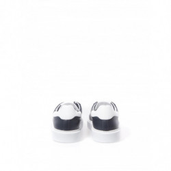 Sneakers in Pelle Blu con Logo Argento - EU45/US12