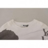 Maglione felpato pullover girocollo in cotone bianco - IT46 - S