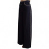 Jeans svasati decorati con cristalli blu scuro - IT46 - L
