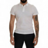 Polo a maniche corte con colletto in cotone bianco - IT46 - S