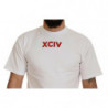 T-shirt a maniche corte in cotone con stampa logo bianco - IT44 - XS