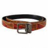 Cintura fibbia cromata vintage esotica multicolore - 90 CM / 36 INCHES