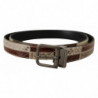 Cintura metallo patchwork pelle esotica multicolore - 90 CM / 36 IN
