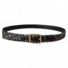 Cintura Jaquard Oro In Pelle Patchwork Multicolor - 90 CM / 36 INCHES