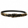 Cintura fibbia metallo logo pelle jacquard multicolor - 90 CM / 36