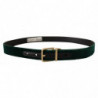 Cintura logo metallo dorato pelle velluto verde - 85 CM / 34 INCHES
