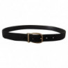 Cintura metallo color bronzo pelle gros grain nera - 80 CM / 32 INCHES