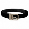 Cintura fibbia logo metallo tono argento velluto nero - 80 CM / 32