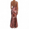 Abito da sera in cristallo con paillettes rosa - IT40-S