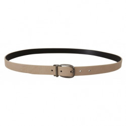 Cintura fibbia metallo logo beige Vitello - 90 CM / 36 INCHES