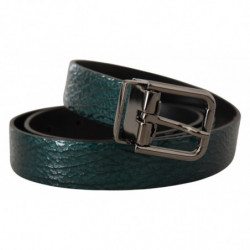 Abito casual pelle verde vernice foglia cintura - 90 CM / 36 INCHES
