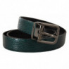 Abito casual pelle verde vernice foglia cintura - 90 CM / 36 INCHES